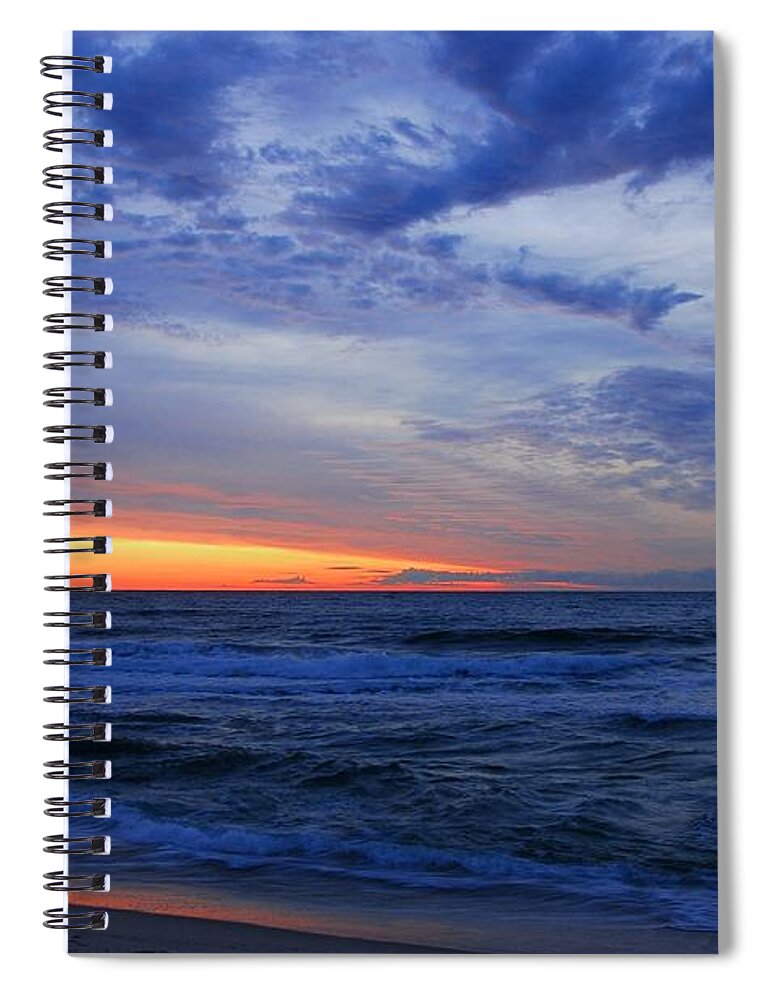 Jersey Shore Spiral Notebook featuring the photograph Good Morning - Jersey Shore by Angie Tirado