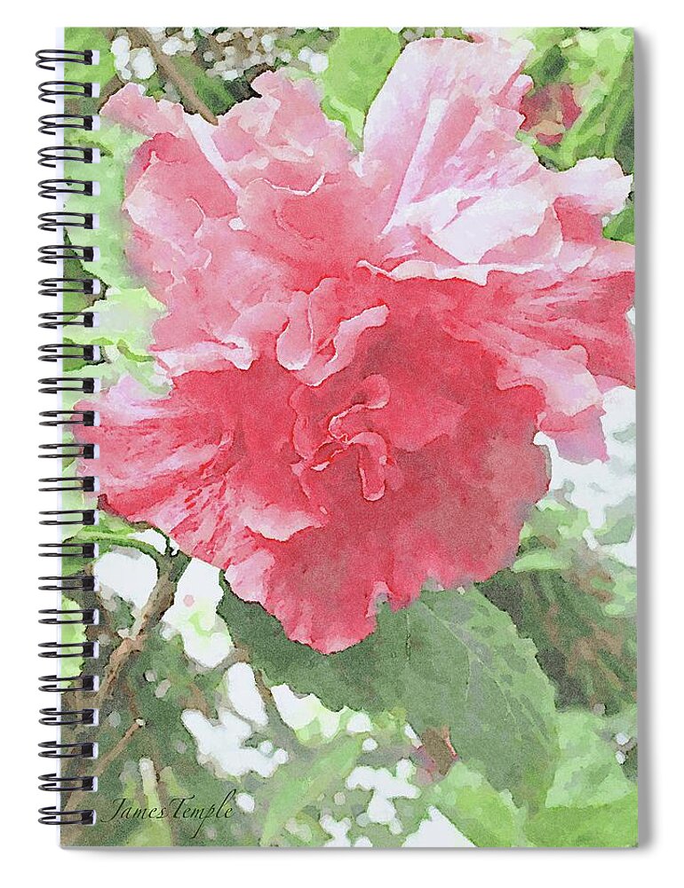 Gorgeous Spiral Notebook featuring the digital art Gorgeous by James Temple