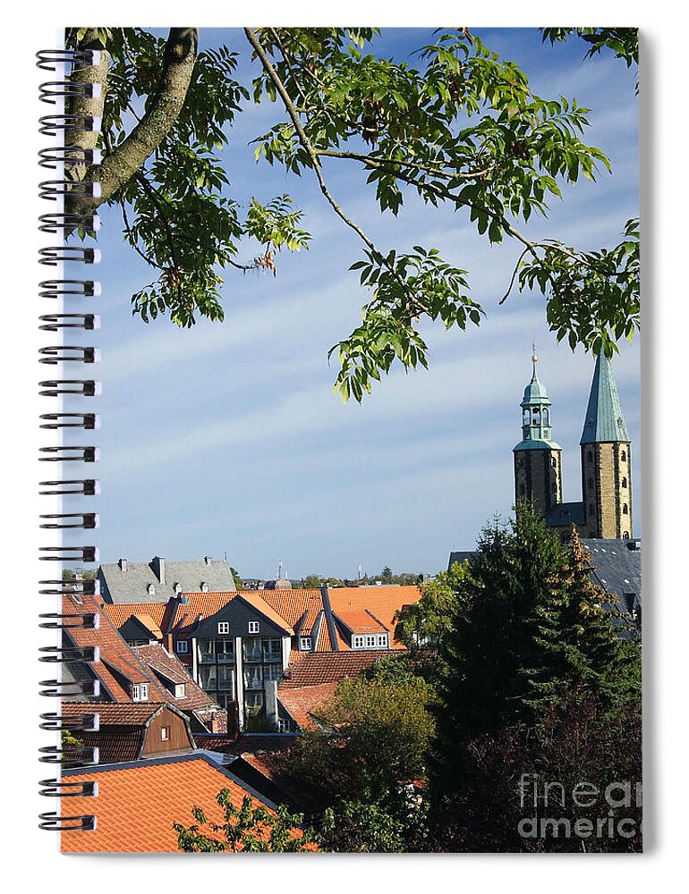 Prott Spiral Notebook featuring the photograph Goslar old town 1 by Rudi Prott