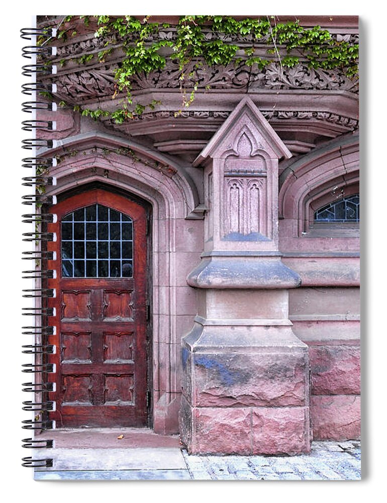 Princeton University Spiral Notebook featuring the photograph Gothic Architecture by Dave Mills