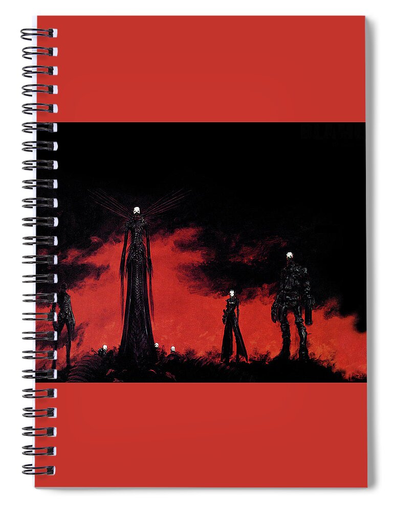 Gothic Spiral Notebook featuring the digital art Gothic by Maye Loeser