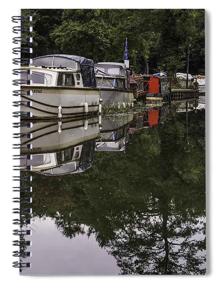 Goytre Wharf Spiral Notebook featuring the photograph Goytre Wharf 1 by Steve Purnell