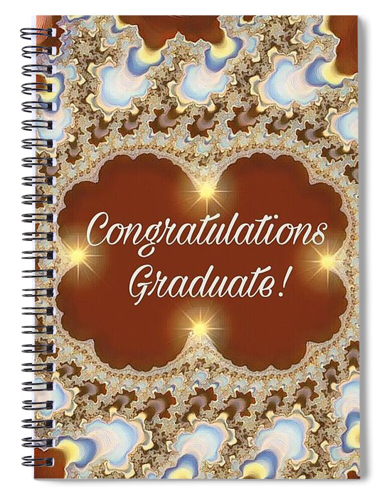 Graduation Spiral Notebook featuring the photograph Graduation Congratulations by Diane Lindon Coy