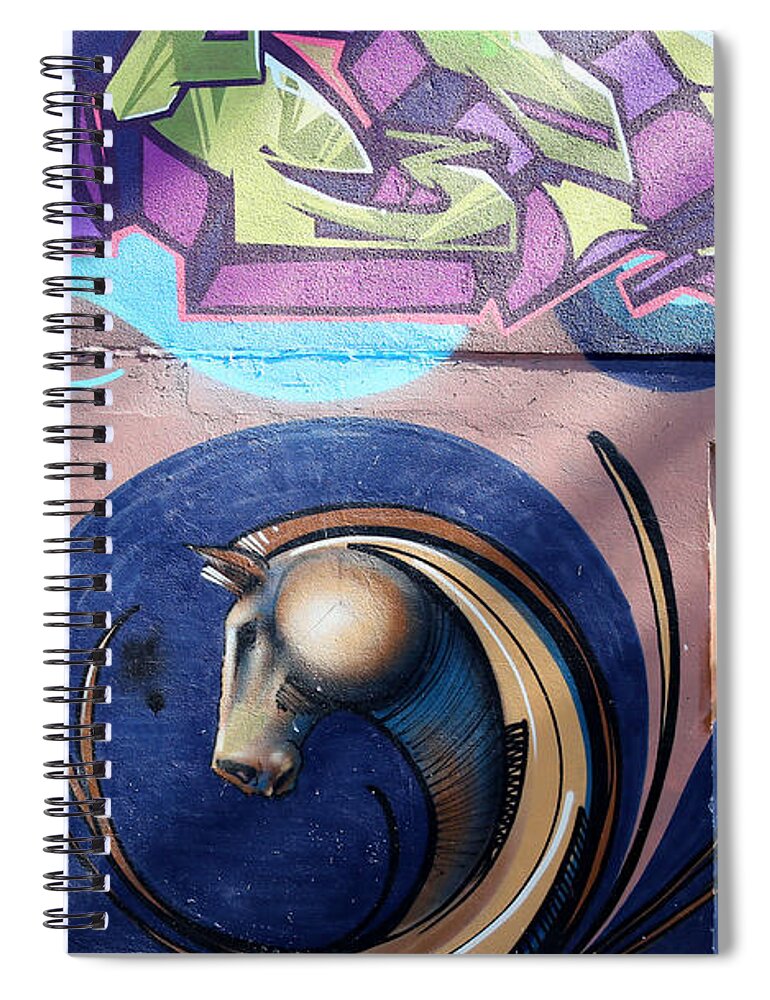 Graffiti Spiral Notebook featuring the photograph Graffiti 10 by Andrew Fare