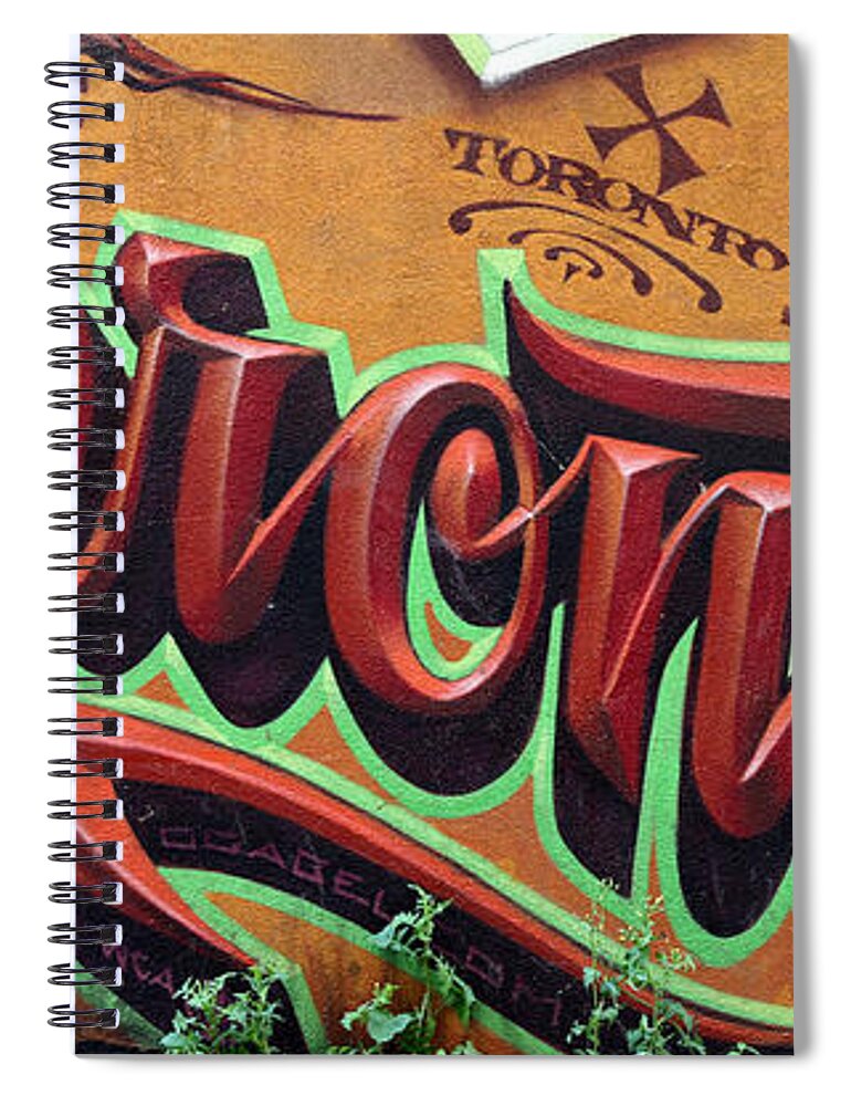 Graffiti Spiral Notebook featuring the photograph Graffiti 22 by Andrew Fare
