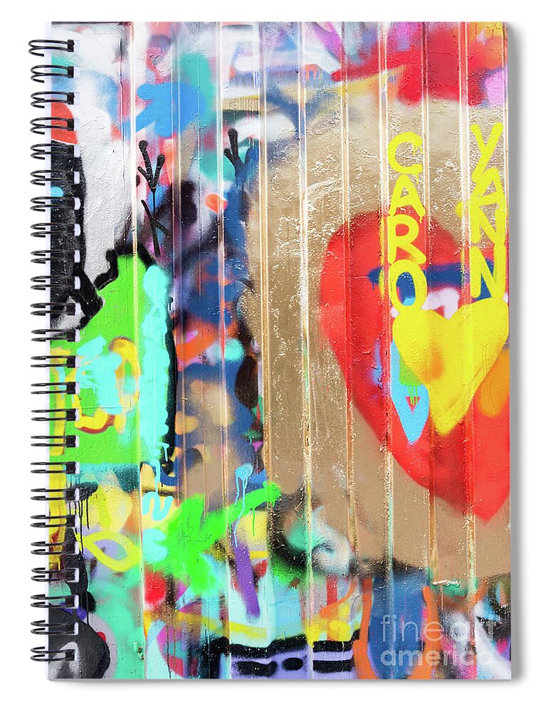 Graffiti Spiral Notebook featuring the photograph Graffiti 5 by Delphimages Photo Creations