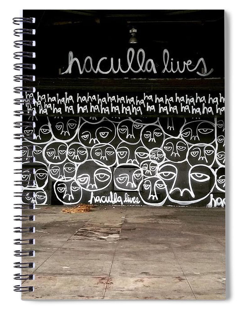 Graffiti Spiral Notebook featuring the photograph Graffiti Artwork by Vic Ritchey