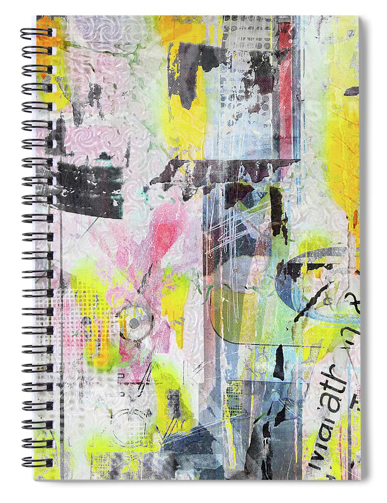 Urban Spiral Notebook featuring the digital art Graffiti Graphic by Roseanne Jones