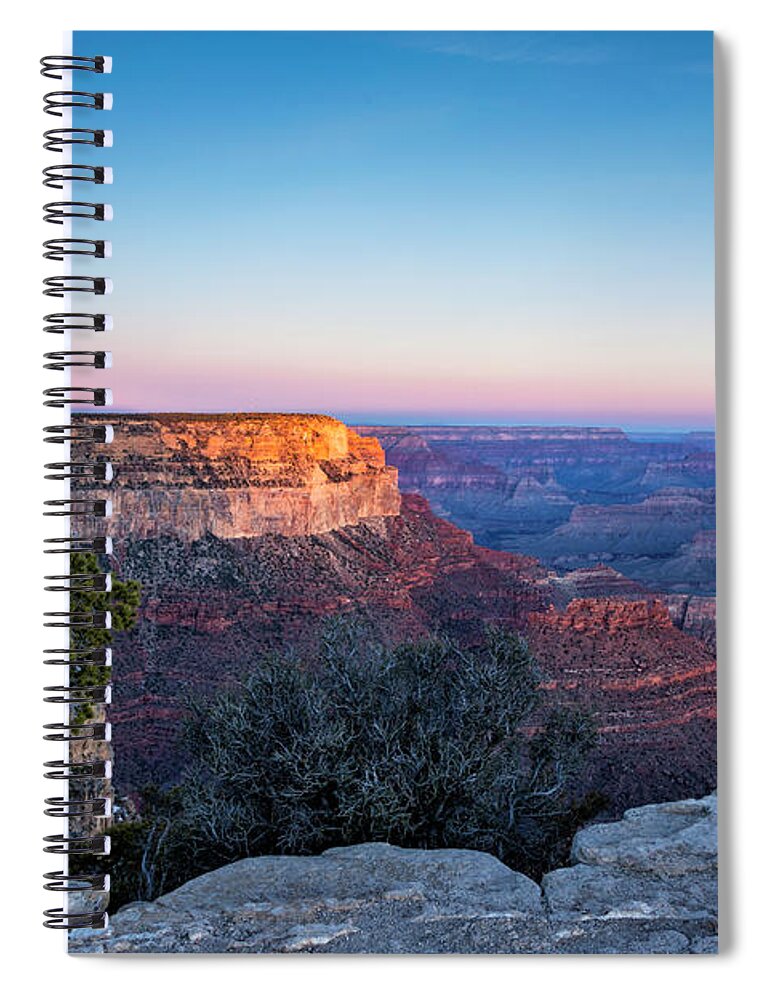 Arizona Spiral Notebook featuring the photograph Grand Canyon Sunrise 2 by Timothy Hacker