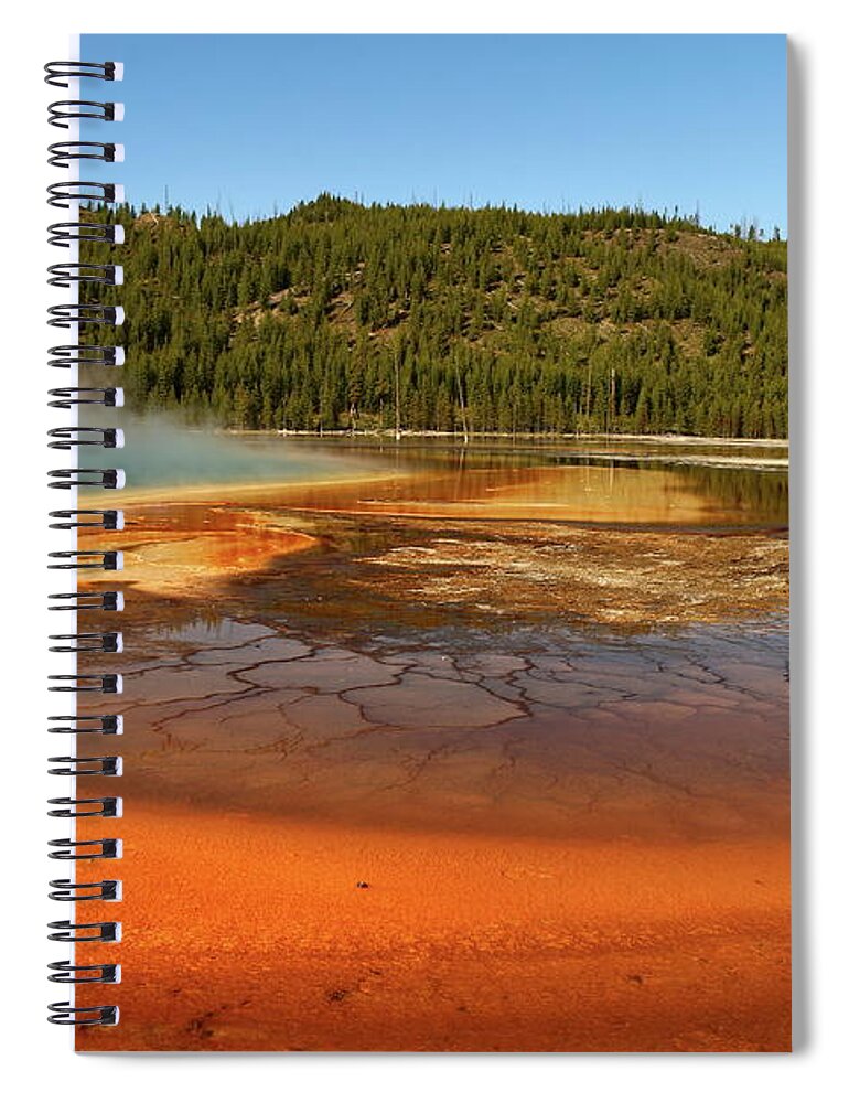 Park Spiral Notebook featuring the photograph Grand Prismatic Spring by Christiane Schulze Art And Photography