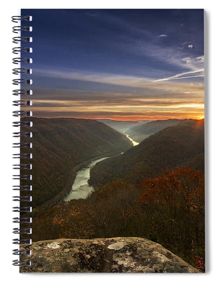 Grandview Spiral Notebook featuring the photograph Grandview Sunrise by Melissa Petrey