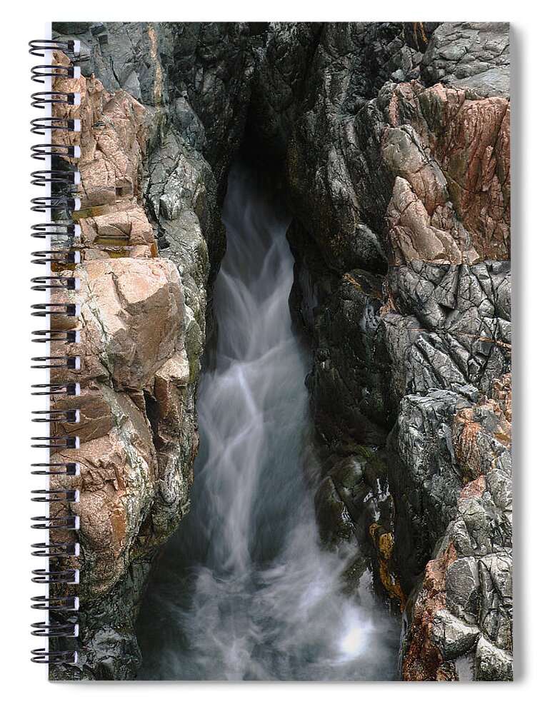 Acadia Spiral Notebook featuring the photograph Granite Coast near Thunder Hole by Juergen Roth