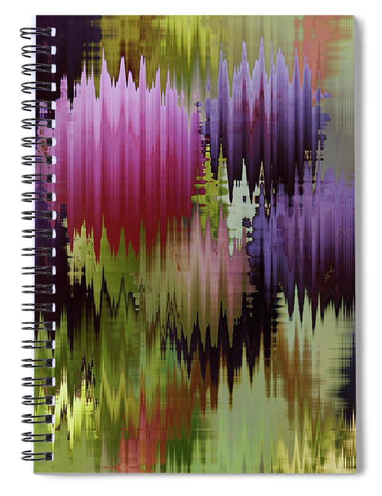 Purple Spiral Notebook featuring the photograph Grapes in the Rain by Adria Trail