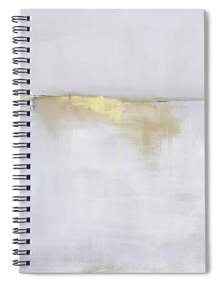 Cape Cod Spiral Notebook featuring the painting Light Blue Settled Whispers by Jacquie Gouveia