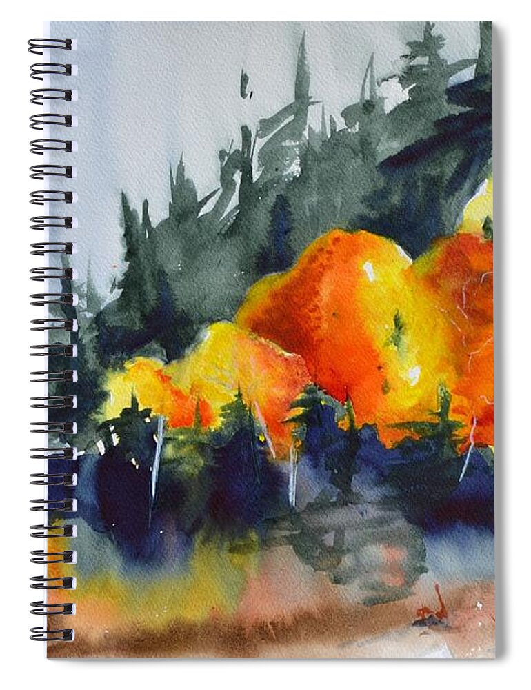 Great Balls Of Fire Spiral Notebook featuring the painting Great Balls Of Fire by Beverley Harper Tinsley