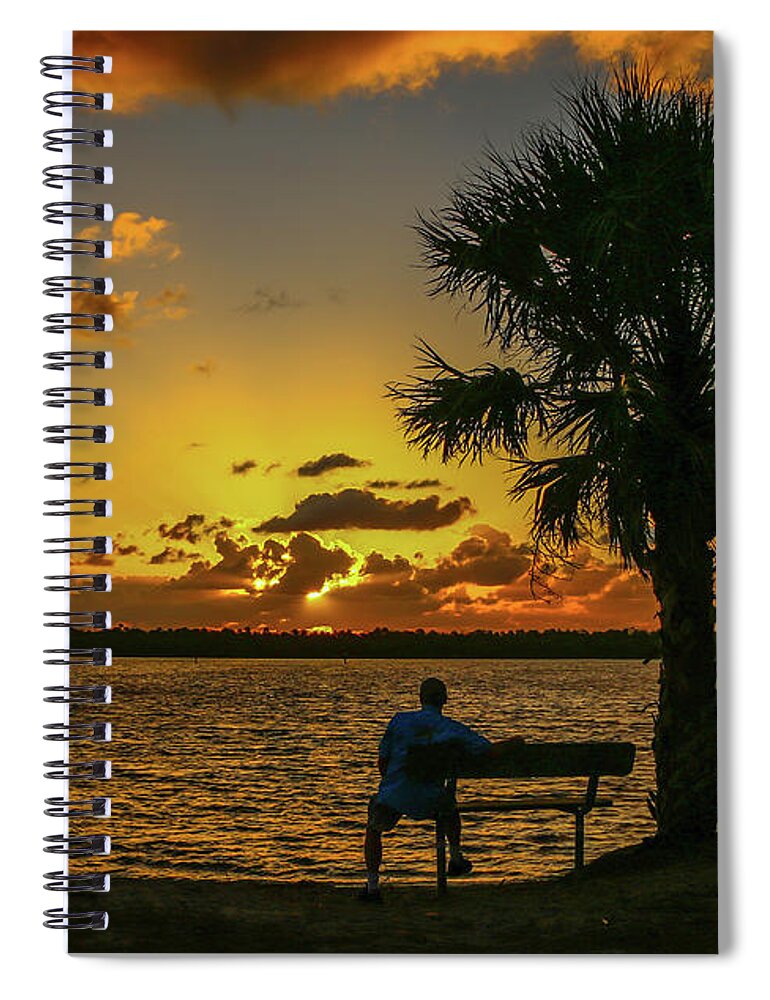 Sun Spiral Notebook featuring the photograph Great Pocket Sunrise by Tom Claud