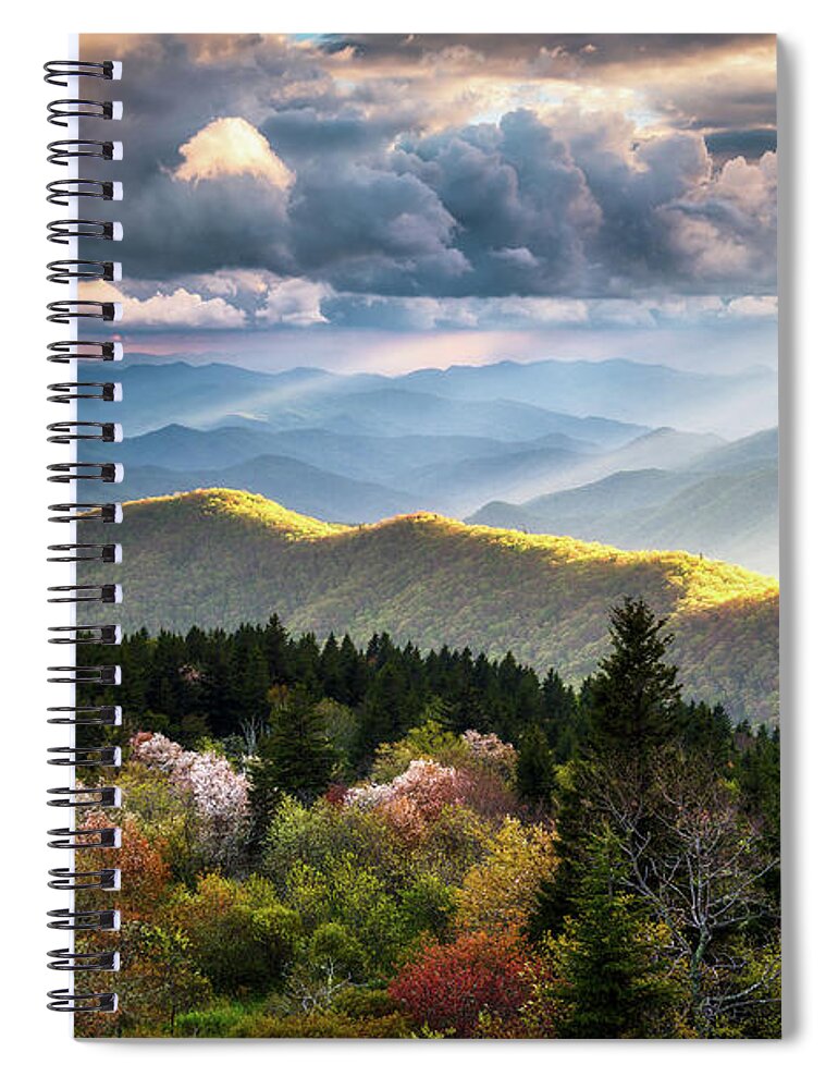 Great Smoky Mountains Spiral Notebook featuring the photograph Great Smoky Mountains National Park - The Ridge by Dave Allen