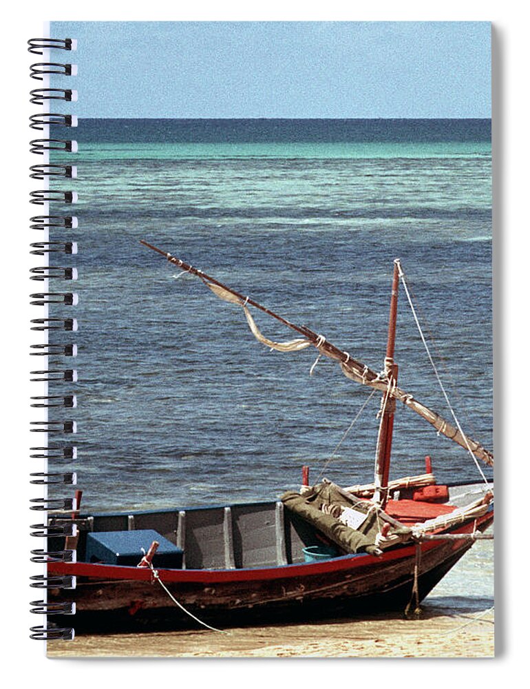 Australia Spiral Notebook featuring the photograph Green Island Boat 02 by Rick Piper Photography