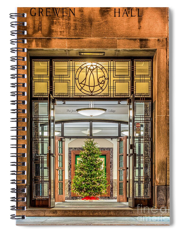 Art Spiral Notebook featuring the photograph Grewen Hall by Phil Spitze
