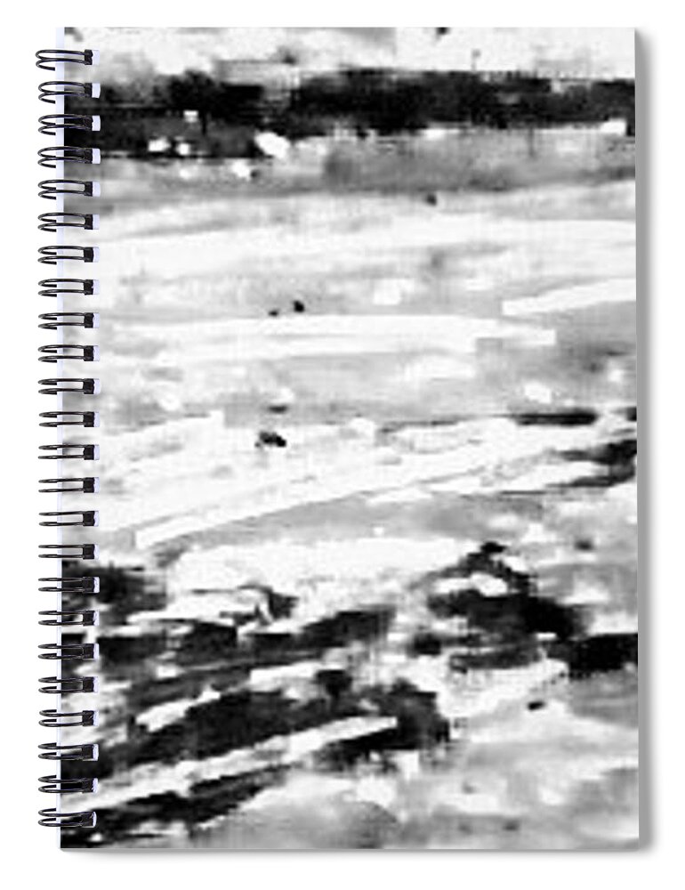 A Pastel Drawing Spiral Notebook featuring the pastel Grey Seas by Brenae Cochran
