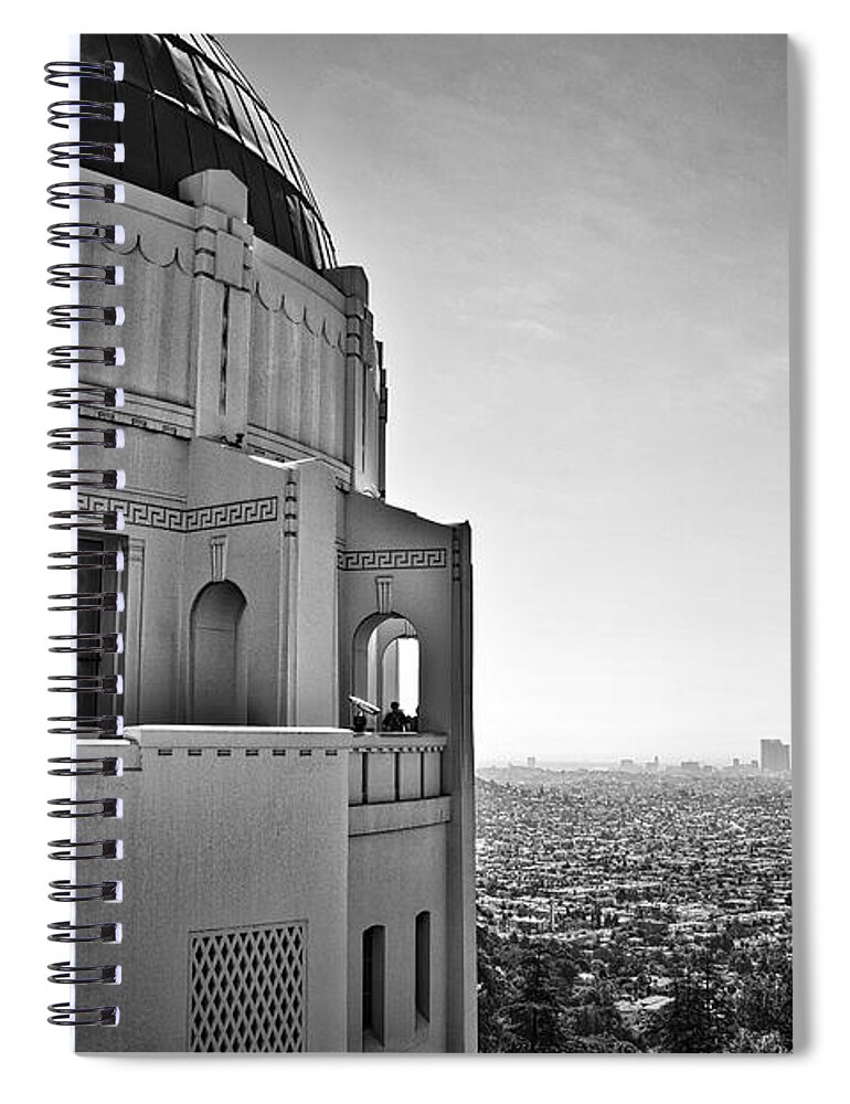 Griffith Park Spiral Notebook featuring the photograph Griffith Observatory and Downtown Los Angeles by Kirt Tisdale