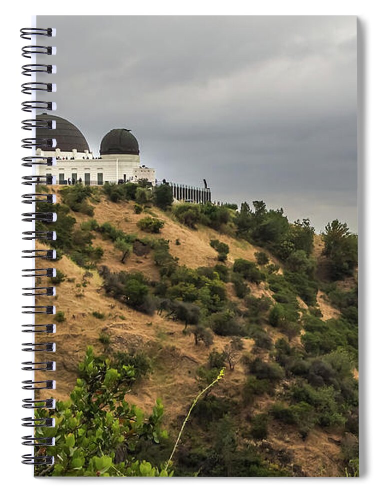 Southern California Spiral Notebook featuring the photograph Griffith Park Observatory by Ed Clark