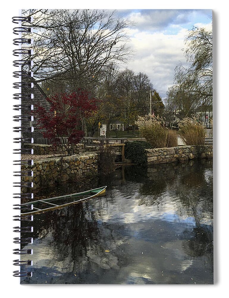Cape Cod Fall Spiral Notebook featuring the photograph Grist Mill Sandwich Massachusetts by Frank Winters