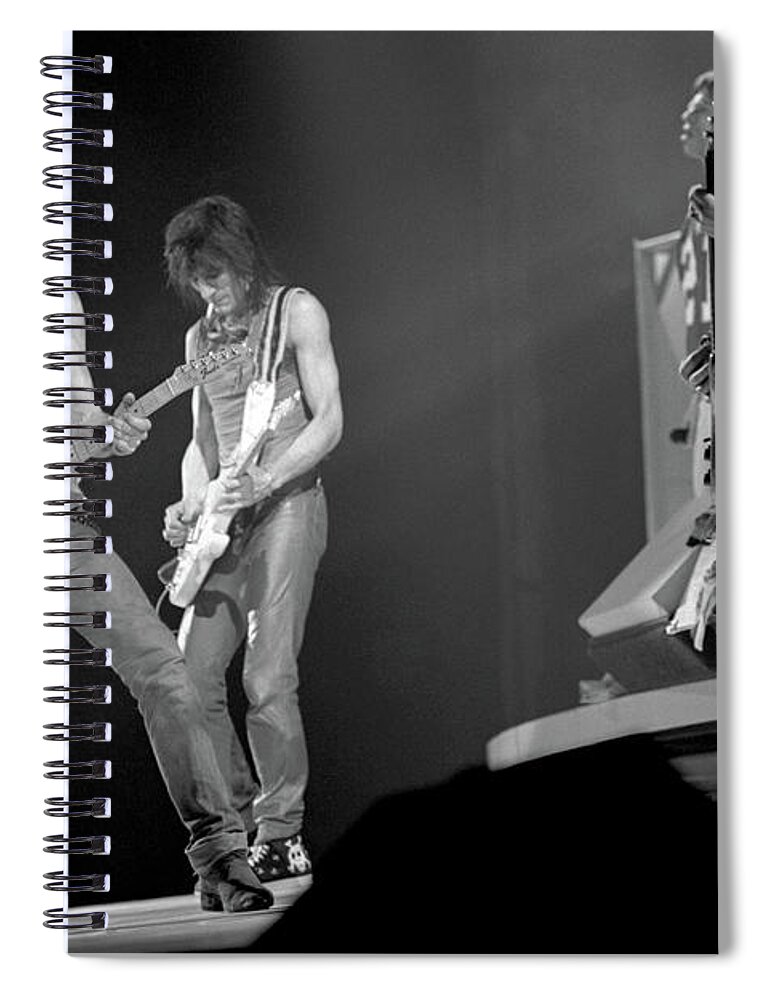 Bill Wyman Spiral Notebook featuring the photograph Guitar Magic by Jurgen Lorenzen