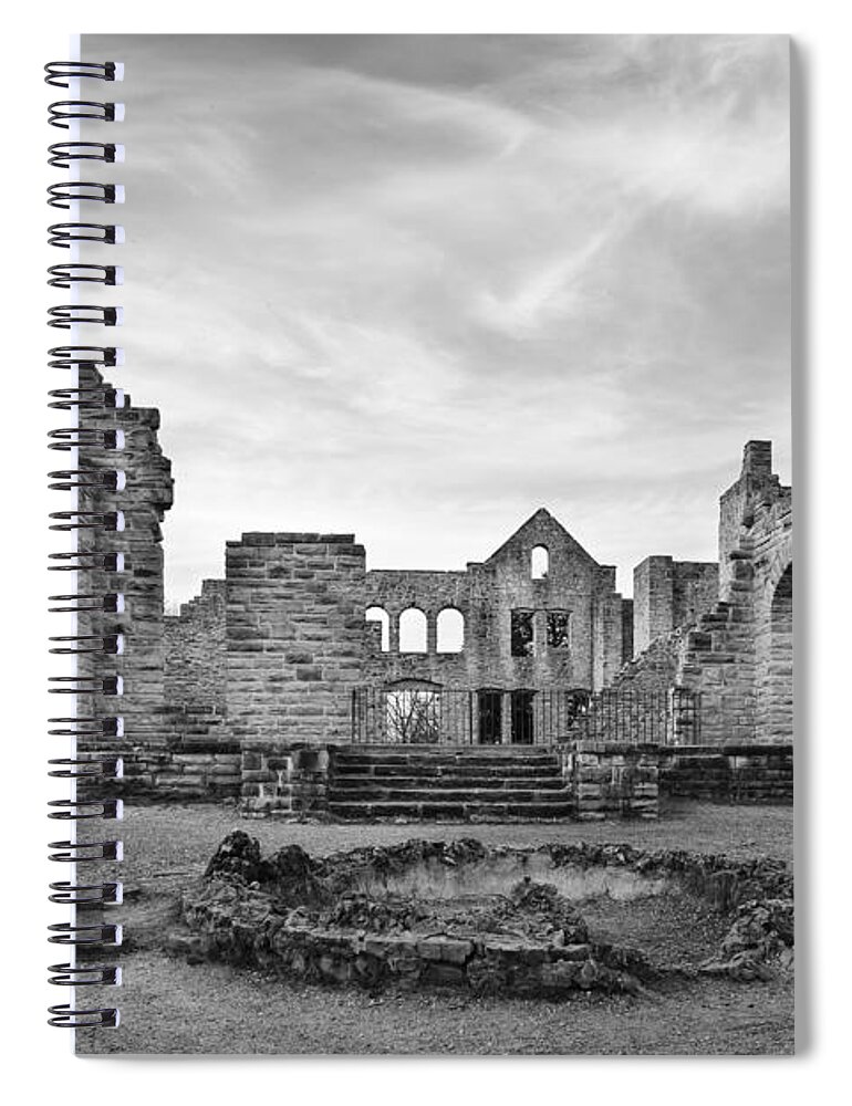 Ha Ha Tonka Spiral Notebook featuring the photograph Ha Ha Tonka Ruins by Dennis Hedberg