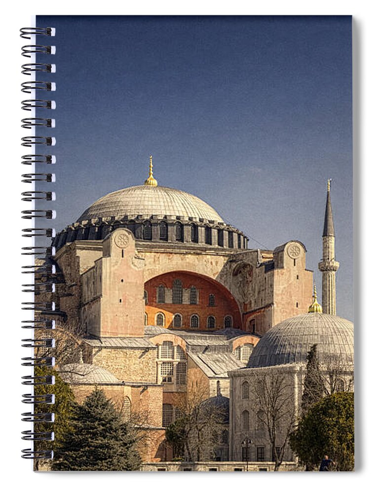 Hagia Sophia Spiral Notebook featuring the photograph Hagia Sophia by Joan Carroll