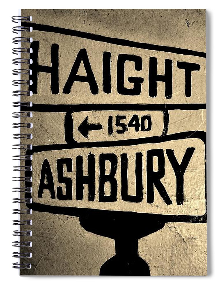 Haight Spiral Notebook featuring the photograph Haight Ashbury by Dany Lison