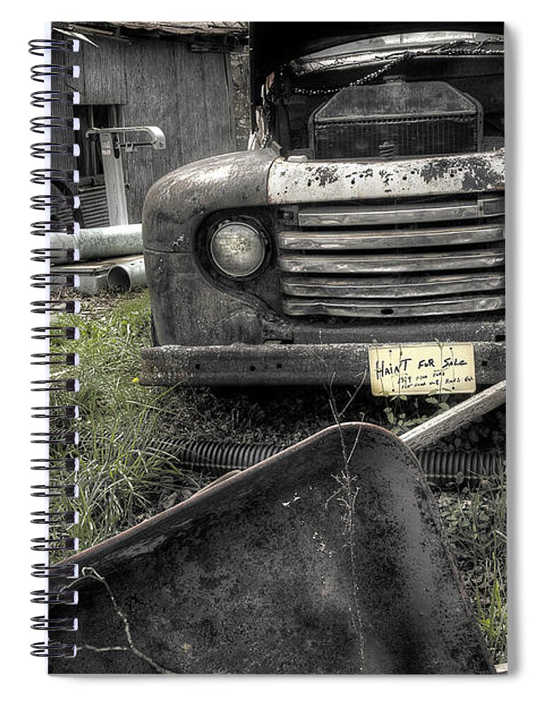 Truck Spiral Notebook featuring the photograph Haint For Sale by Mike Eingle