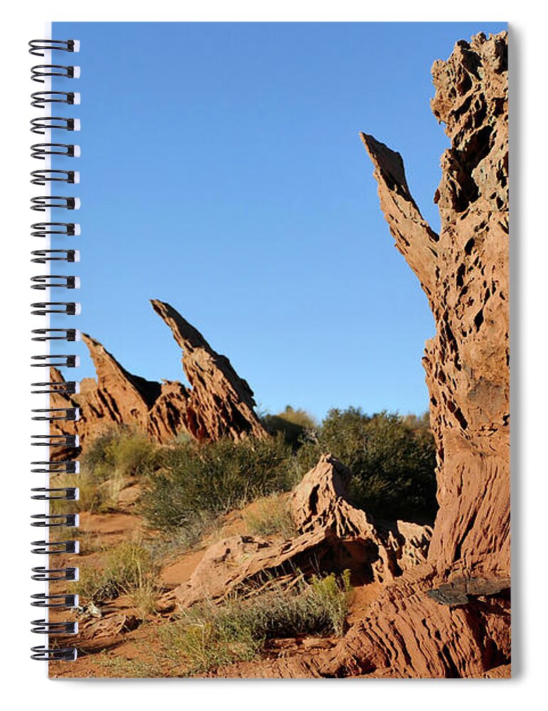 Erosion Spiral Notebook featuring the photograph Hair on Fire by JustJeffAz Photography