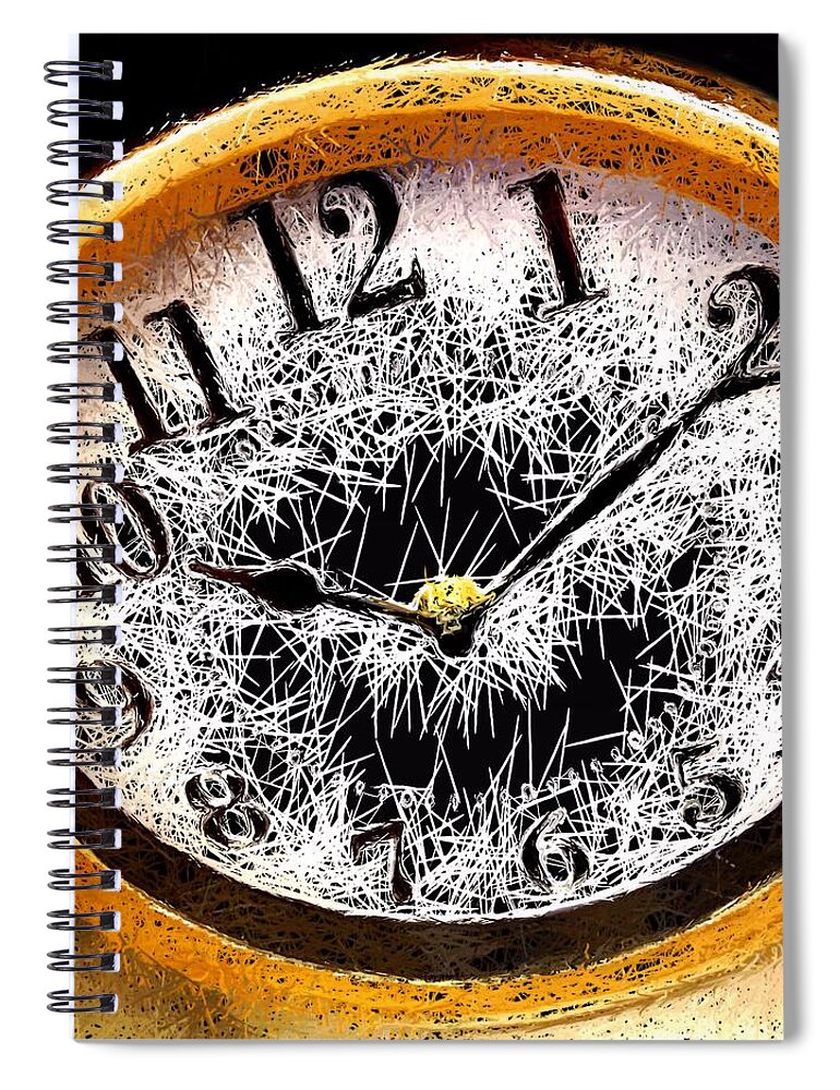 Portrait Spiral Notebook featuring the photograph Hairy Times by Morgan Carter