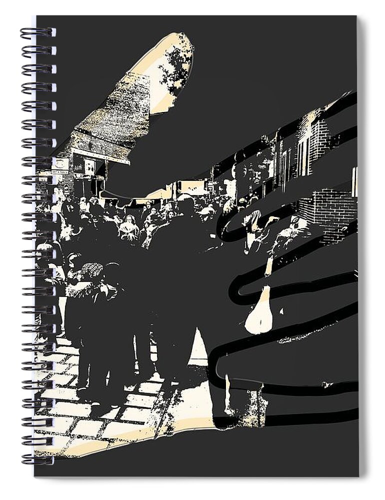 Laconia Spiral Notebook featuring the photograph Hands on Laconia by Mim White