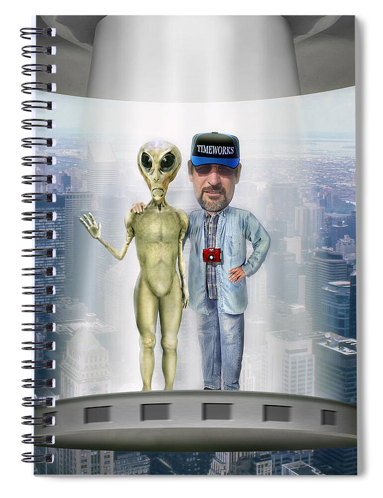 Alien Spiral Notebook featuring the photograph Hanging With G 2 by Mike McGlothlen