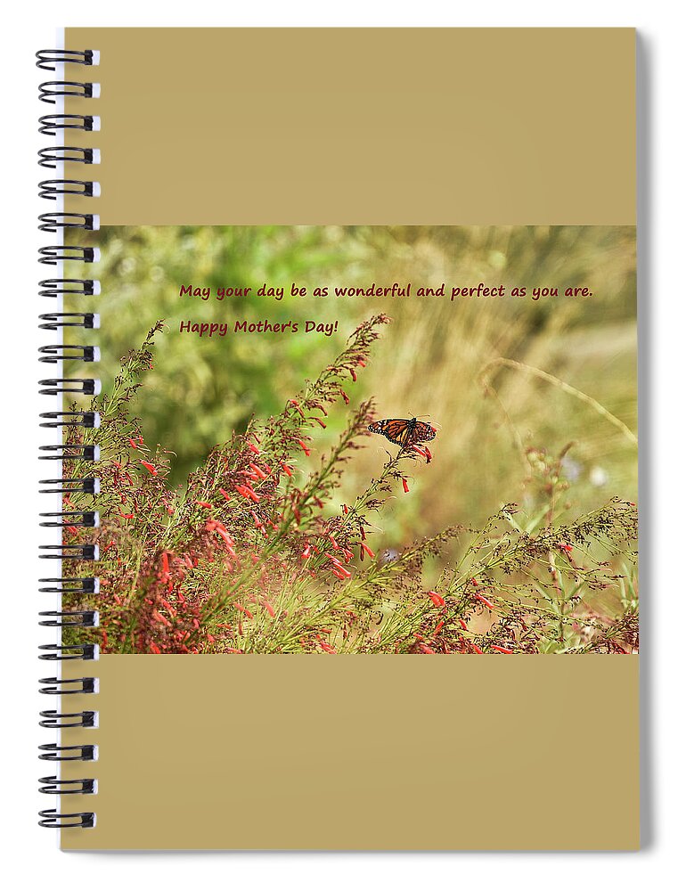 Linda Brody Spiral Notebook featuring the photograph Happy Mothers Day 3 by Linda Brody