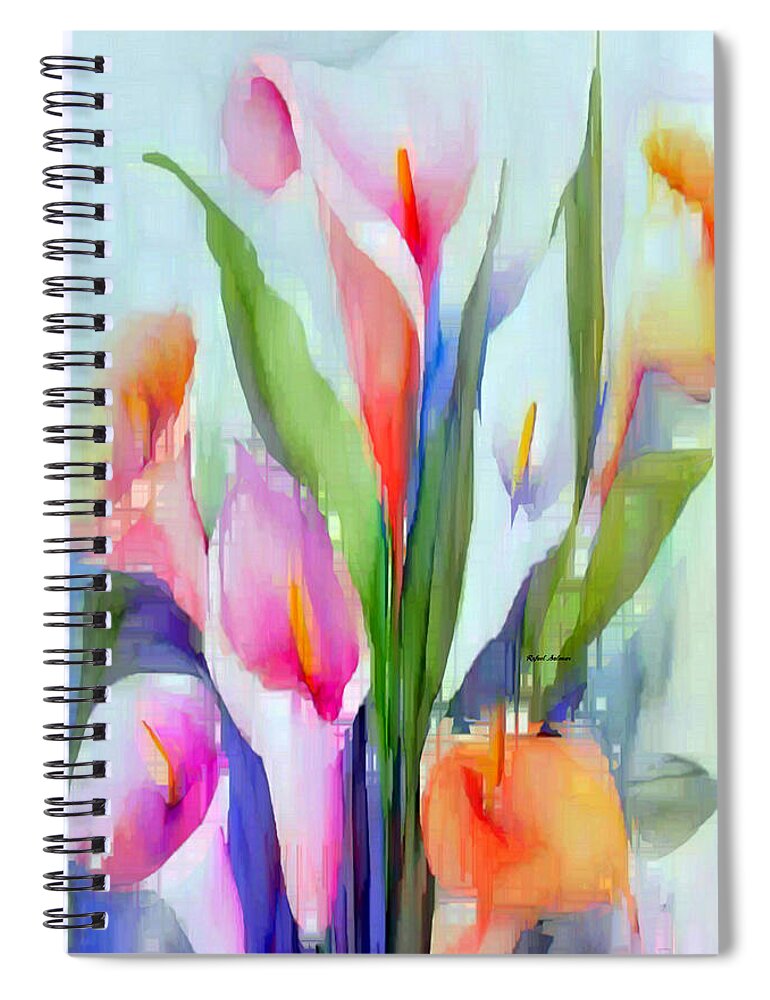 Art Spiral Notebook featuring the digital art Happy to See You by Rafael Salazar