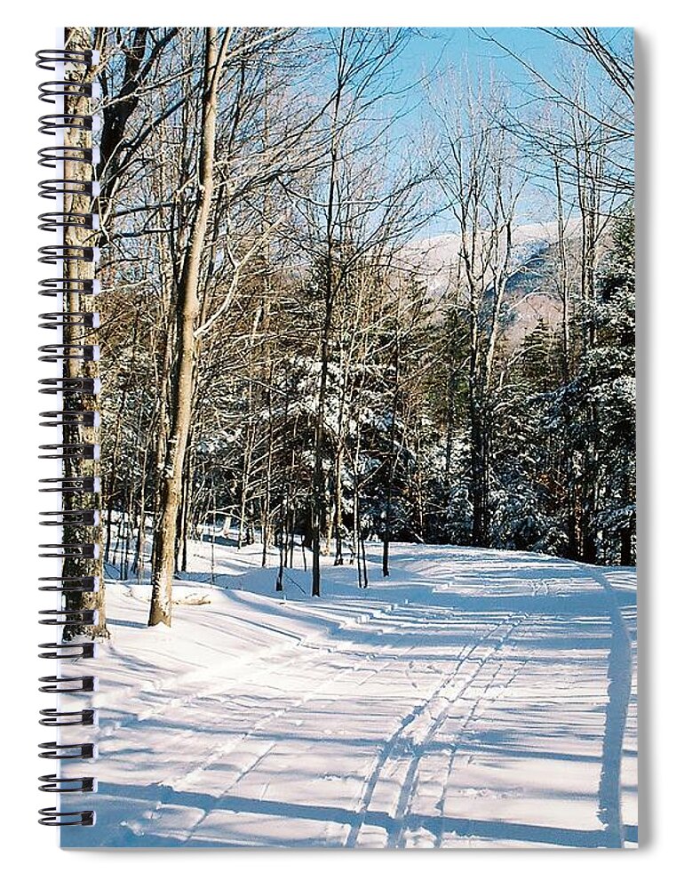 Winter Spiral Notebook featuring the photograph Happy Trails by Phil Spitze