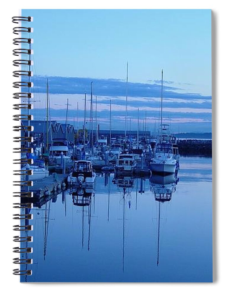 Harbor Spiral Notebook featuring the photograph Harbor by Jackie Russo