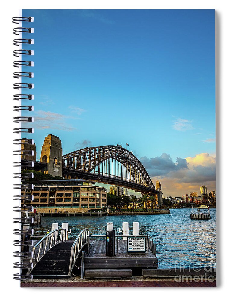 Ocean Spiral Notebook featuring the photograph Harbour Sky by Perry Webster