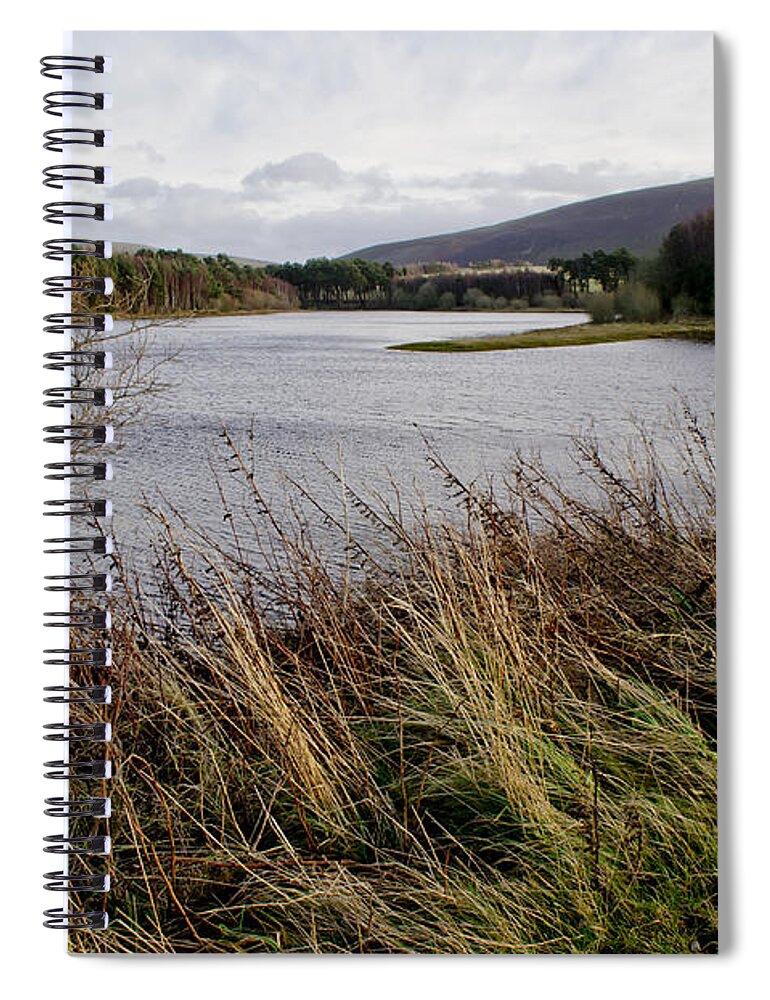 Scotland Spiral Notebook featuring the photograph Harlow reservoir. by Elena Perelman