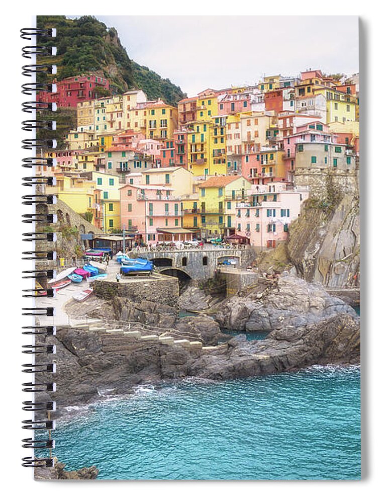 Cinque Terre Spiral Notebook featuring the photograph Harmony by Becqi Sherman