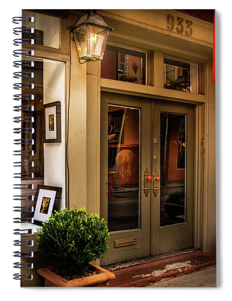 933 Spiral Notebook featuring the photograph Harouni Gallery by Greg and Chrystal Mimbs