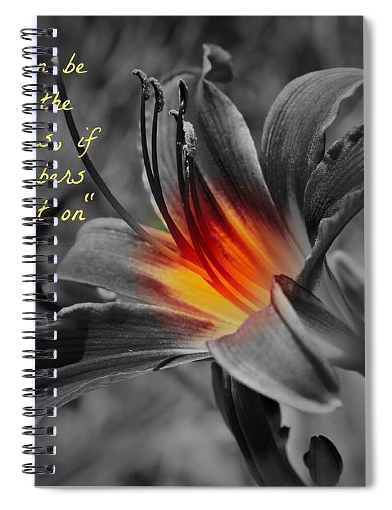 Harry Potter Spiral Notebook featuring the photograph Harry Potter Quotes 2 by Clare Bevan