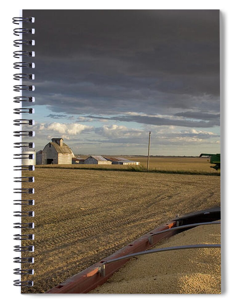 Harvest Memories Spiral Notebook featuring the photograph Harvest Memories by Dylan Punke