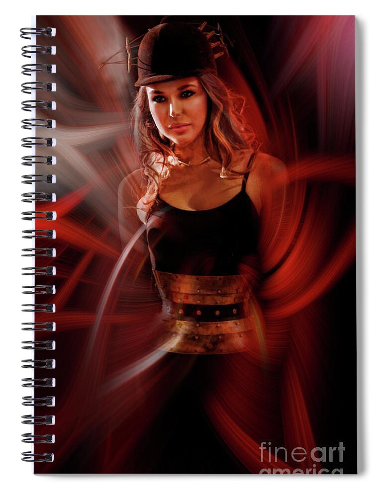 Spiral Notebook featuring the photograph Hatice Erdec by Blake Richards