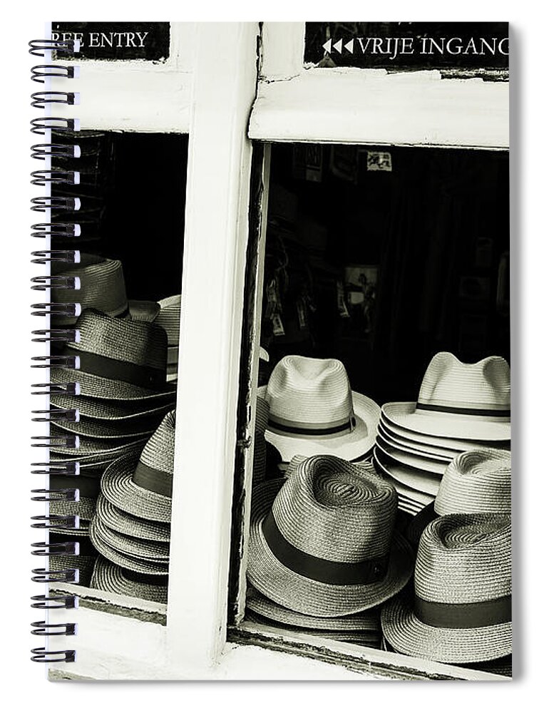 Beautiful Bruges Spiral Notebook featuring the photograph Hats Of Bruges by Lexa Harpell