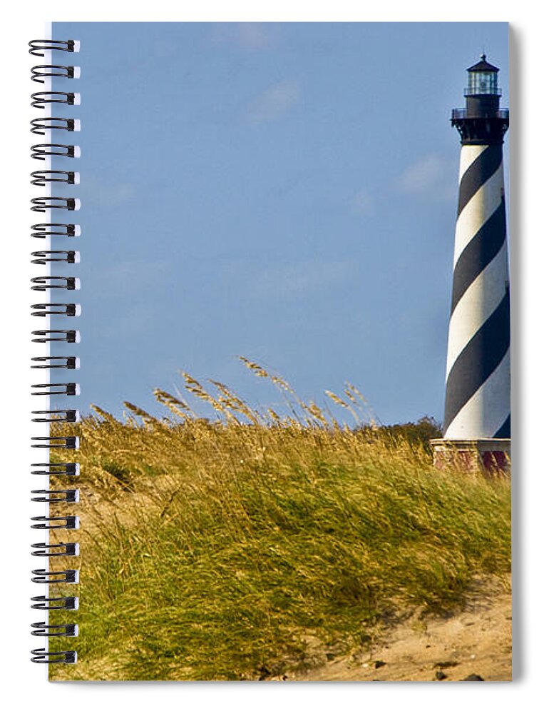 Ocean Spiral Notebook featuring the photograph Hatteras Lighthouse by Ches Black