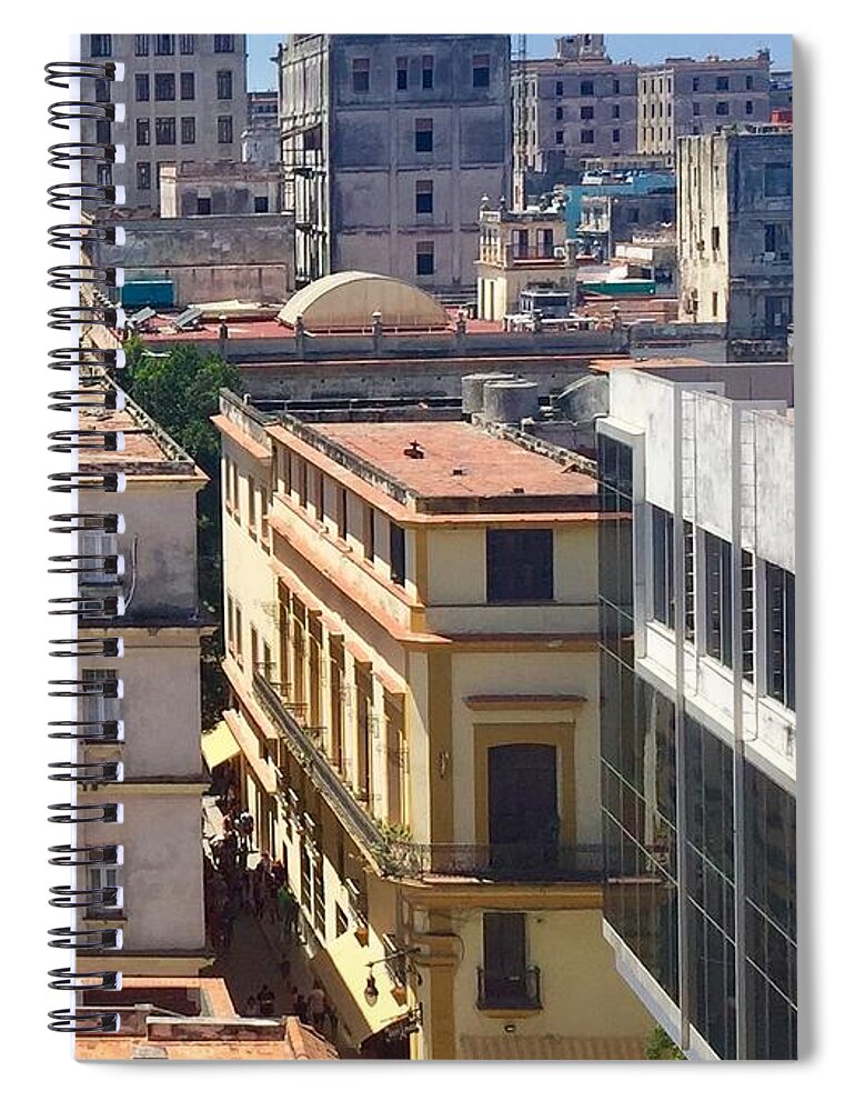 Cuba Spiral Notebook featuring the photograph Havana Cityscape by Kerry Obrist